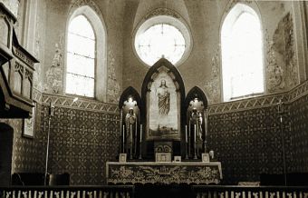 Kościół ewangielicki św. Trójcy - oltarz (ze zbiorów Damiana Kostyry)